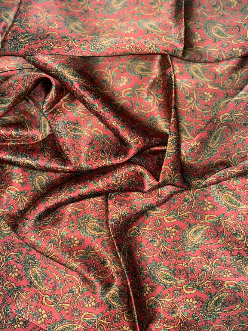 Wild Rags by Lois - Paisley Foulard Paisley Cinnabar / 36x36 Wild Rags & Scarves