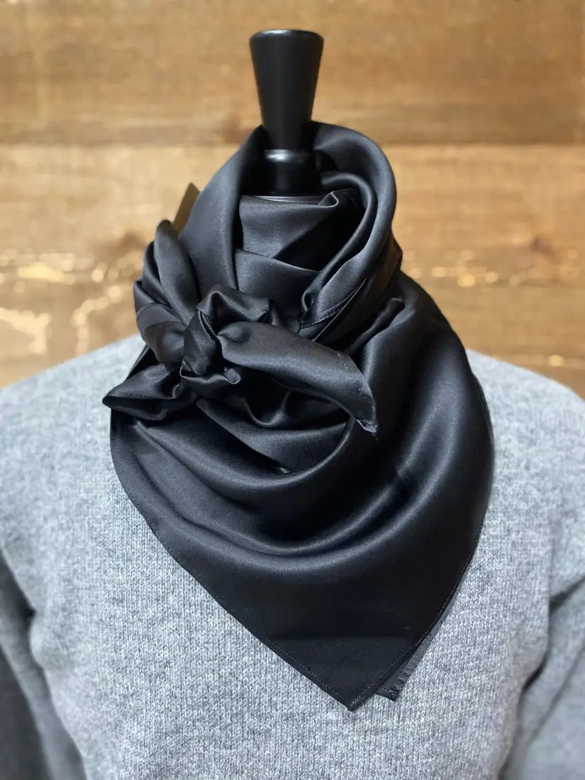 Wild Rags by Lois - Solids Black / 36x36 Wild Rags & Scarves