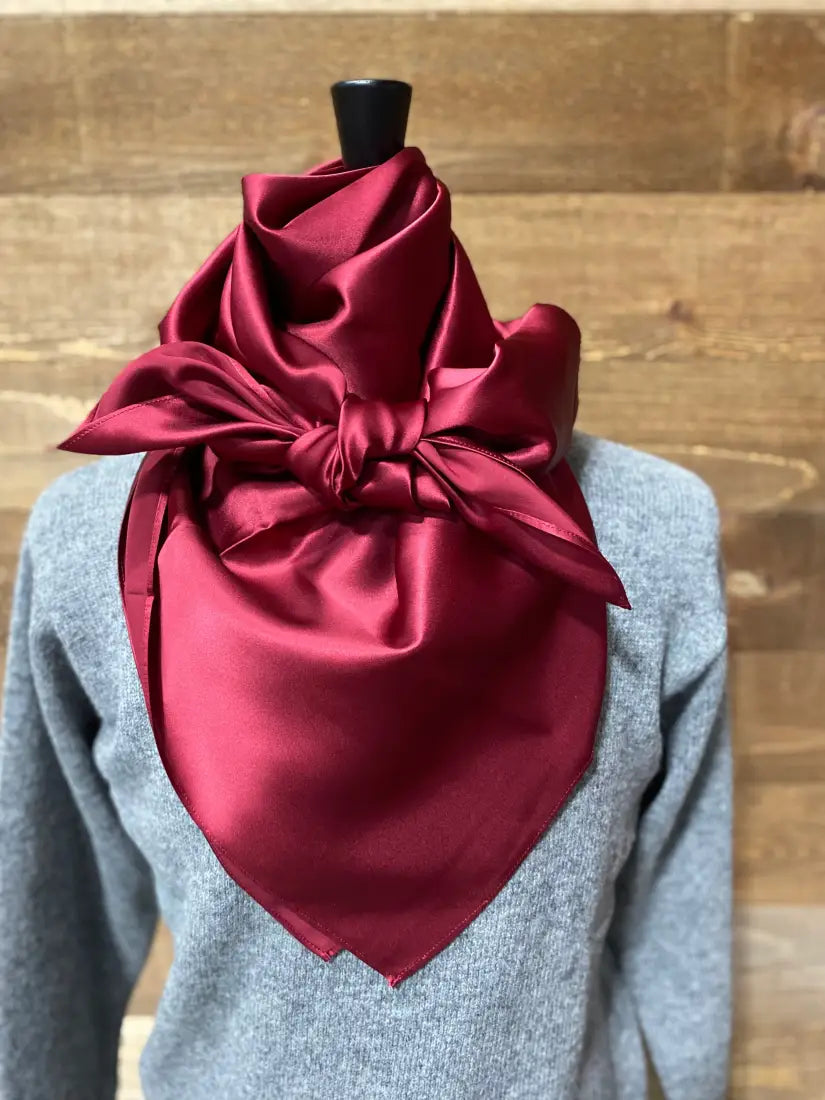 Wild Rags by Lois - Solids Burgundy / 36x36 Wild Rags & Scarves