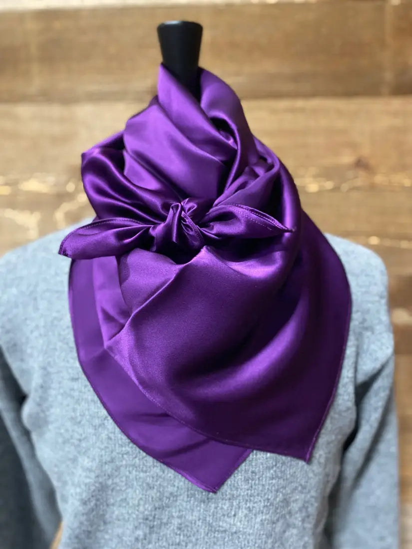 Wild Rags by Lois - Solids Eggplant / 36x36 Wild Rags & Scarves