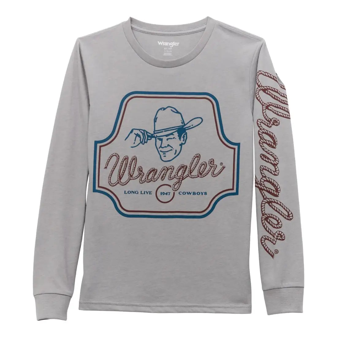 Wrangler Boy’s Rope Sleeve Long Sleeve T-Shirt XXSmall Boy’s T-Shirt