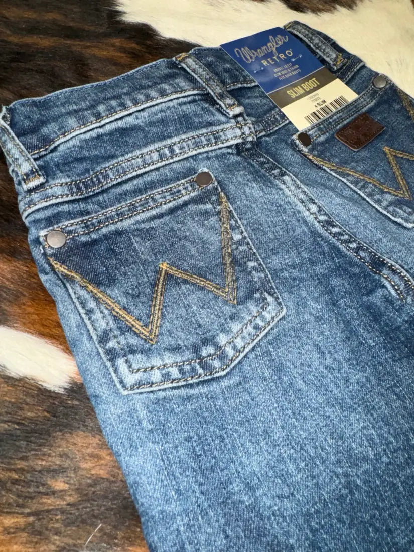 Wrangler Boy’s Sid Retro Bootcut Jean 4R Boy’s Bottoms