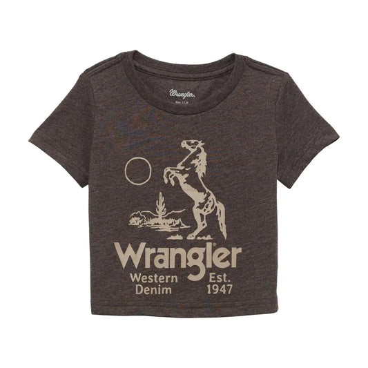 Wrangler Boy’s Toddler Heather Ganache Graphic T-Shirt 2T Boy’s Toddler Top