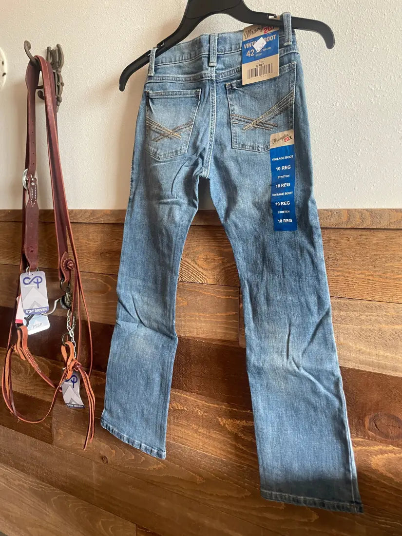 Wrangler Boy’s Vintage Boot Cut Stretch Jean 4R Boy’s Bottoms