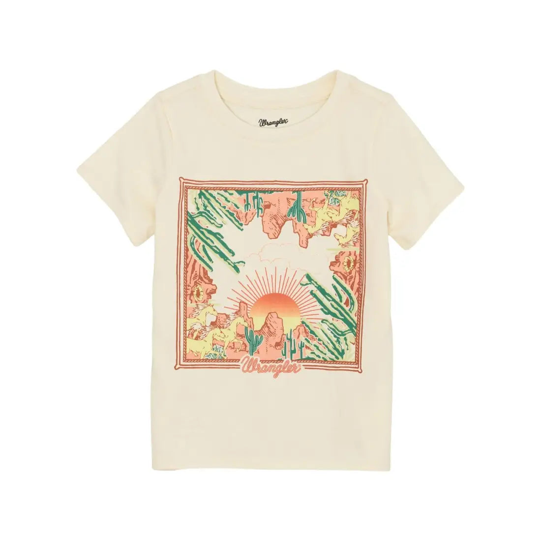 Wrangler Girl’s Cream Desert Cacti T-Shirt Girl’s T-Shirt