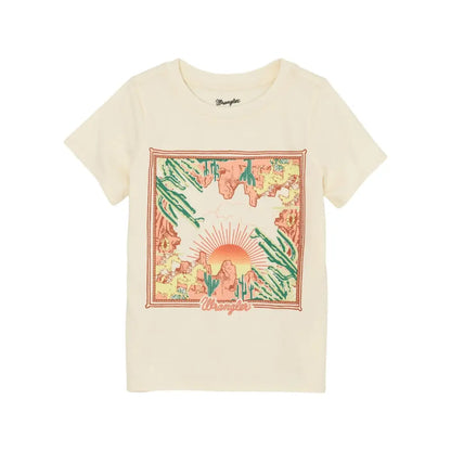 Wrangler Girl’s Cream Desert Cacti T-Shirt Girl’s T-Shirt