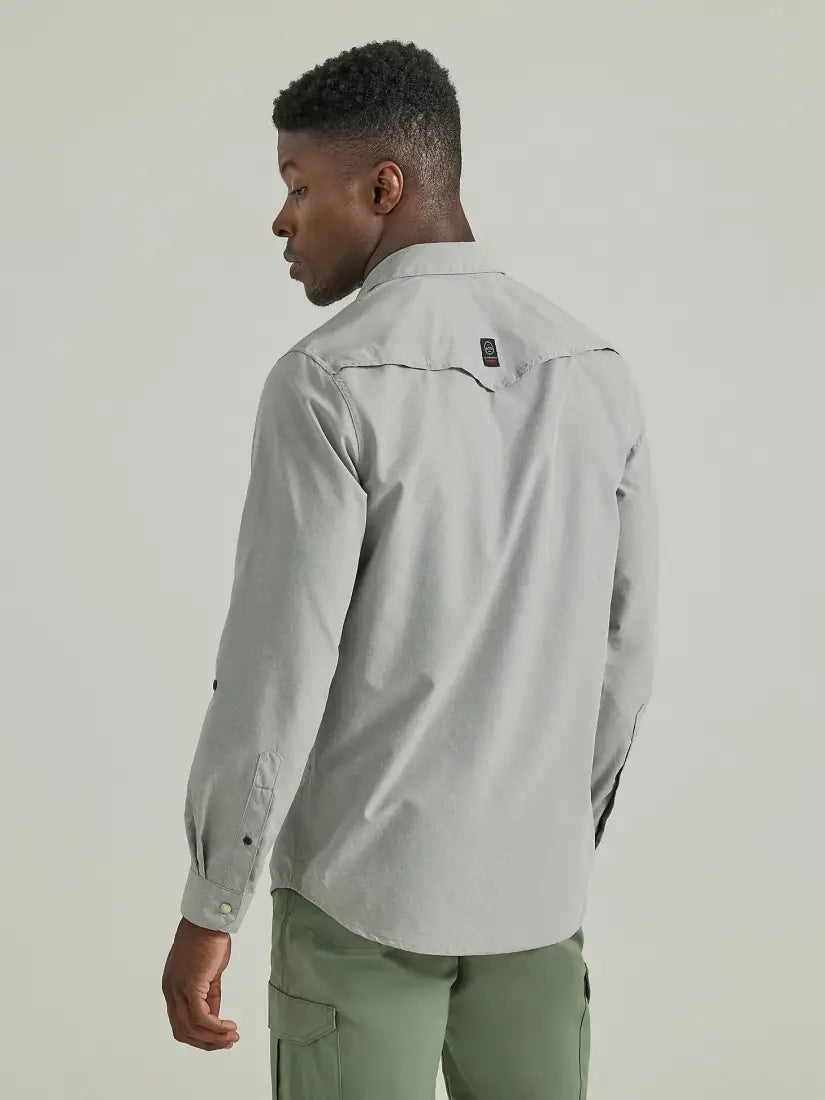 Wrangler Men’s Big & Tall Raven ATG Western Shirt Men’s Extended Sizes