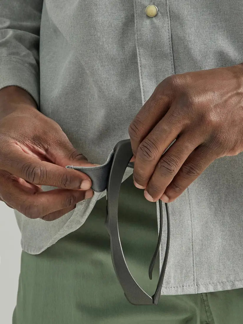 Wrangler Men’s Big & Tall Raven ATG Western Shirt Men’s Extended Sizes