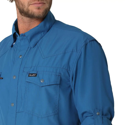 Wrangler Men’s Performance High Tide Western Shirt Men’s Western