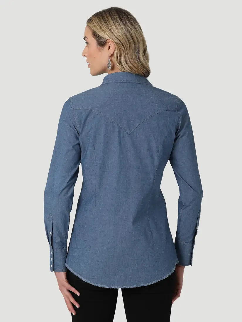 Wrangler Women’s Denim Western Shirt Women’s Western