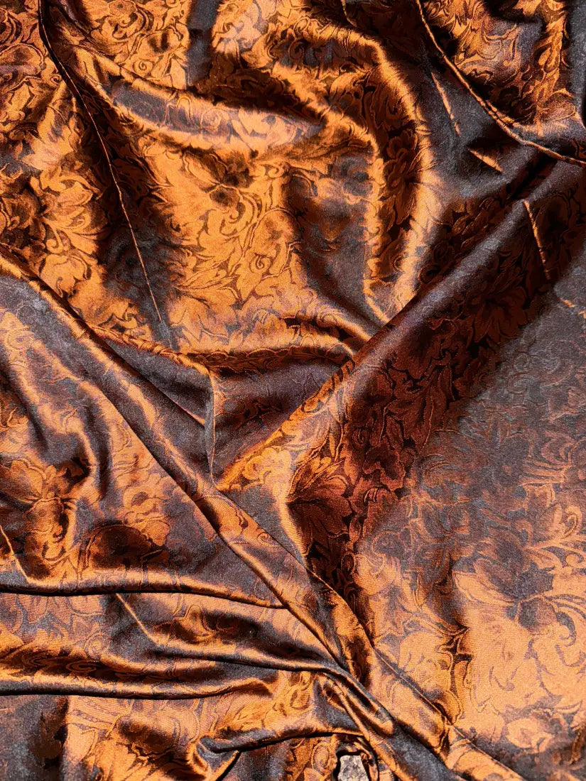 Wyoming Traders Baroque Silk Wild Rag Rust Wild Rags & Scarves