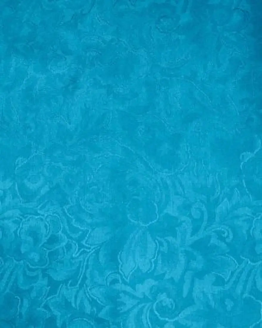 Wyoming Traders Jacquard Silk Wild Rag 34.5’’ / Aqua Wild Rags & Scarves