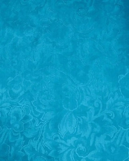 Wyoming Traders Jacquard Silk Wild Rag 34.5’’ / Aqua Wild Rags & Scarves