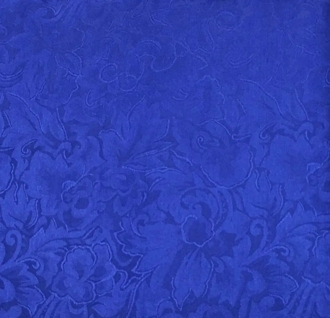 Wyoming Traders Jacquard Silk Wild Rag XL 42’’ / Royal Blue Wild Rags & Scarves