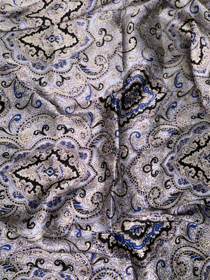 Wyoming Traders Paisley Silk Wild Rag Light Lavender / Cream Wild Rags & Scarves