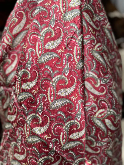 Wyoming Traders Paisley Silk Wild Rag Wine / Olive Wild Rags & Scarves