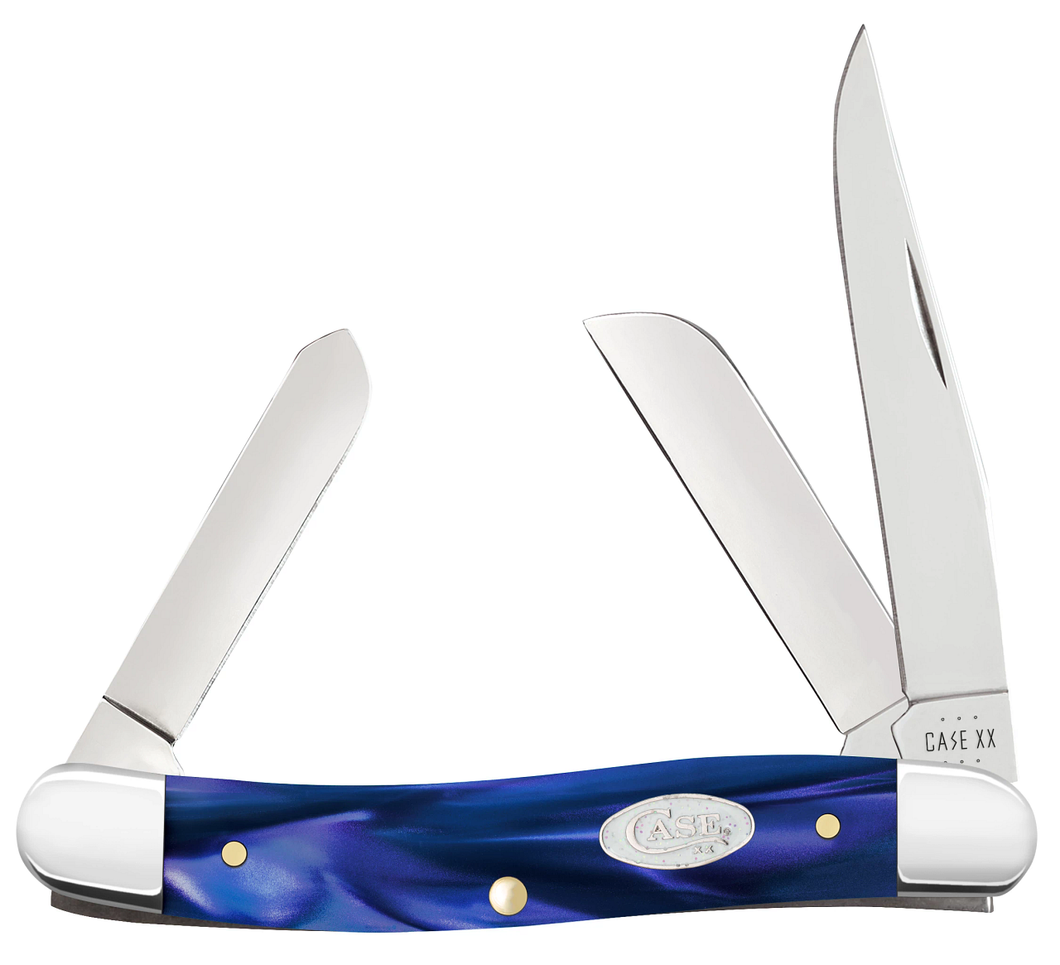 Case SparXX Blue Pearl Kirinite Medium Stockman Knife