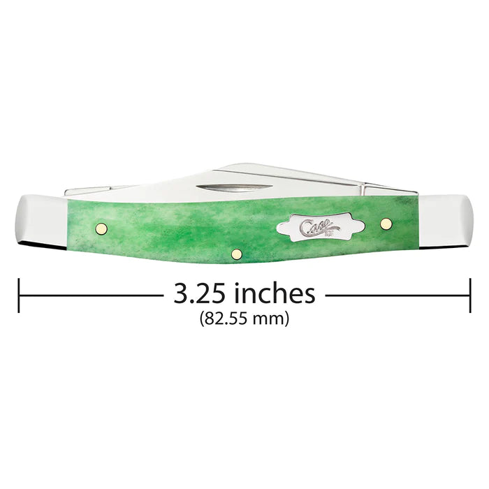 Case Emerald Green Bone Medium Stockman Knife