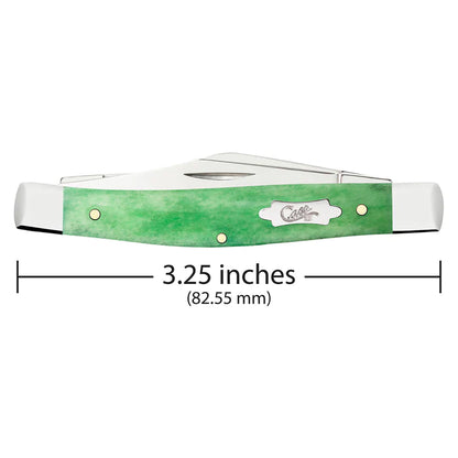 Case Emerald Green Bone Medium Stockman Knife