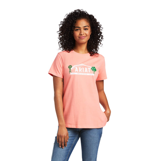 Ariat Women's Peach Logo T-Shirt