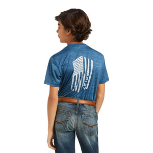 Ariat Boy's Vertical Flag TEK T-Shirt