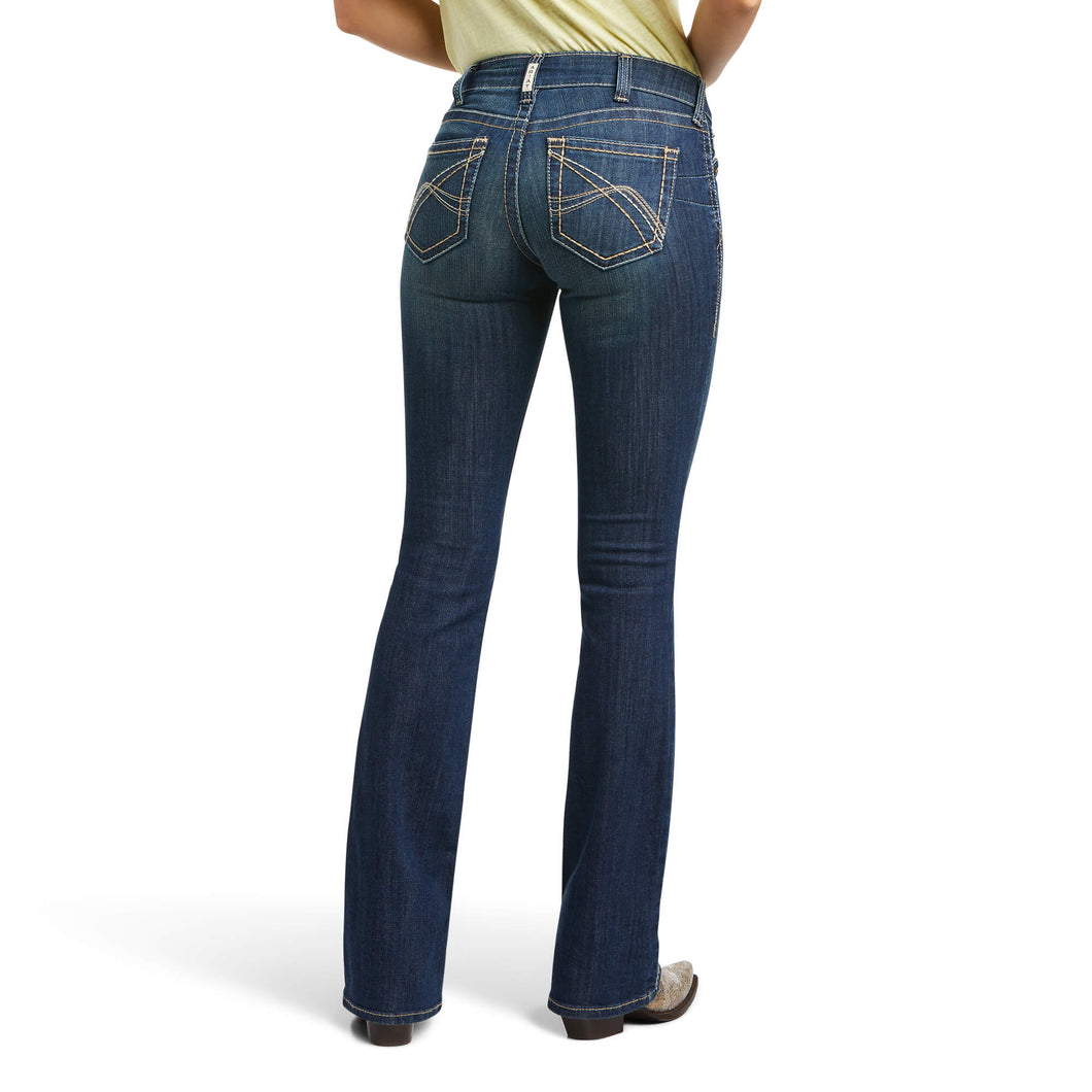 Ariat Women's R.E.A.L. Mid Rise Corinne Boot Cut Jeans