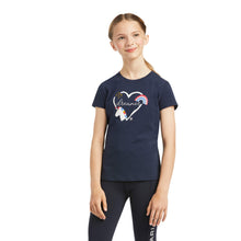 Load image into Gallery viewer, Ariat Girl&#39;s Navy &quot;Dreamer&quot; T-Shirt
