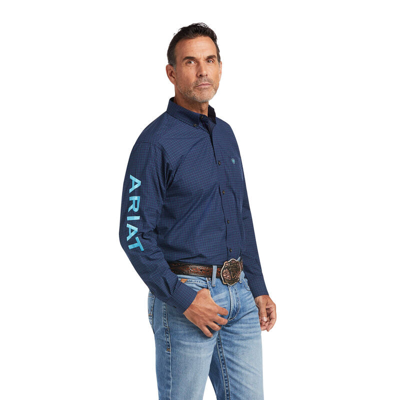 Ariat Men's Pro Team Sully Navy Plaid Western Shirt – Leanin' Pole