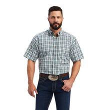 Load image into Gallery viewer, Ariat Men&#39;s Pro Series Green Plaid Tom Short Sleeve Western Shirt
