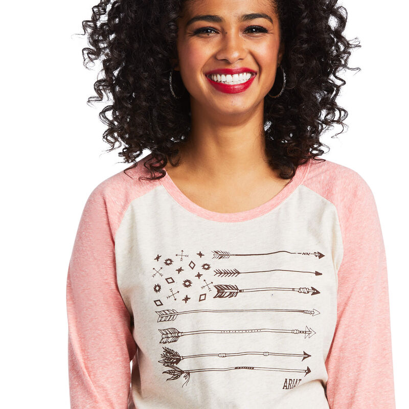 Ariat Women's Raglan Oatmeal Heather Shirt