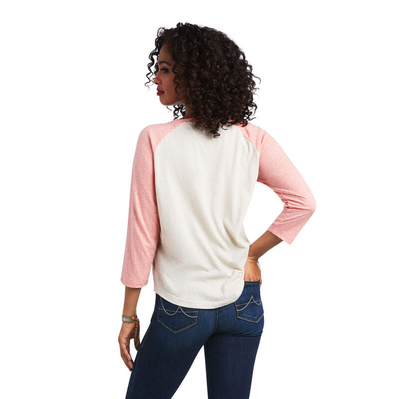 Ariat Women's Raglan Oatmeal Heather Shirt