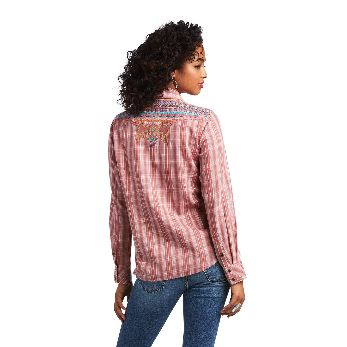 Ariat Women's Antique Rubia Plaid Thunderbird Western Shirt