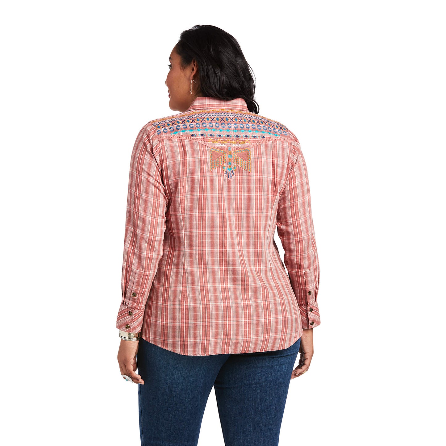 Ariat Women's Antique Rubia Plaid Thunderbird Western Shirt