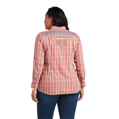 Ariat Women's Antique Rubia Plaid Thunderbird Western Shirt