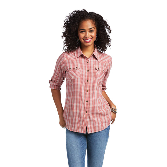 Ariat Women's Antique Rubia Plaid Thunderbird Western Shirt