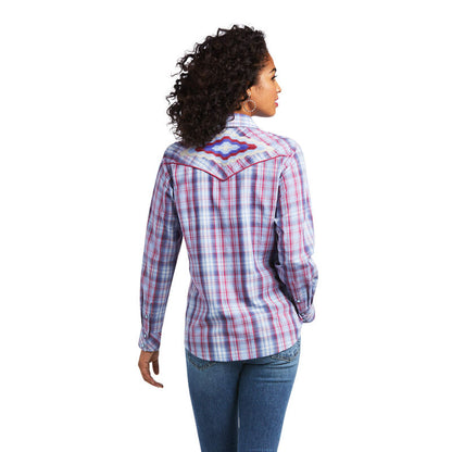 Ariat Women's Cornflower Plaid Western Shirt