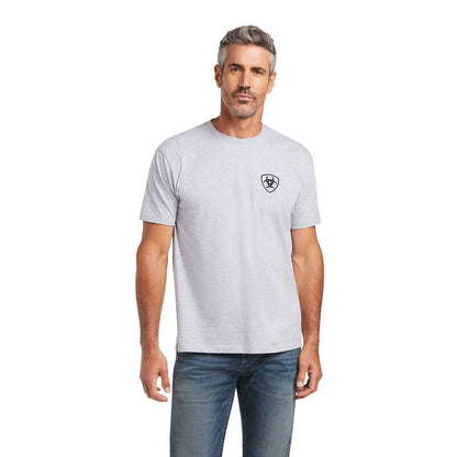 Ariat Men's Athletic Heather Gray Circle Logo T-Shirt