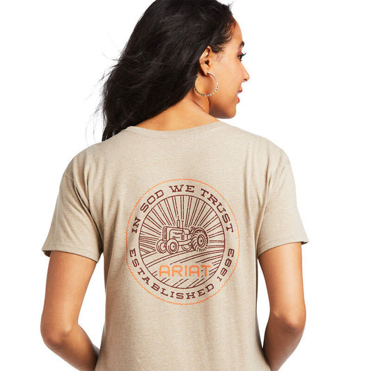 Ariat Women's Light Brown Sod Tractor T-Shirt