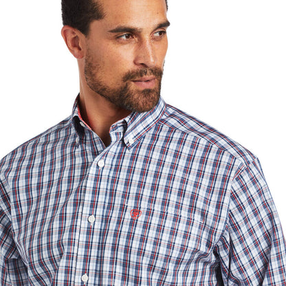 Ariat Men's Red & Blue Plaid Nico Western Shirt