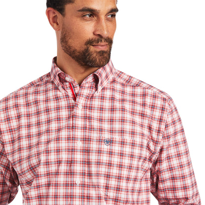 Ariat Men's Pro Series Red Plaid Forrest Western Shirt