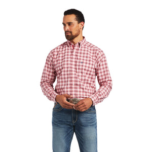 Ariat Men's Pro Series Red Plaid Forrest Western Shirt