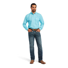 Load image into Gallery viewer, Ariat Men&#39;s Blue &amp; White Blended Western Shirt
