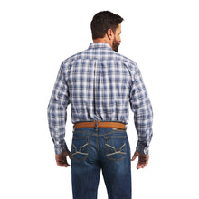 Load image into Gallery viewer, Ariat Men&#39;s Pro Series Carbon Blue Plaid Bennett Western Shirt
