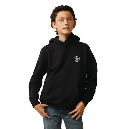 Ariat Boy's Americana Black Hoodie