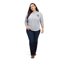 Load image into Gallery viewer, Ariat Women&#39;s REAL Oversized Graphic Grey T-Shirt
