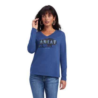 Ariat Women's REAL Relaxed True Navy T-Shirt