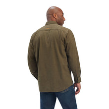 Load image into Gallery viewer, Ariat Men&#39;s Wren Green Rebar Durastretch Flannel Workshirt

