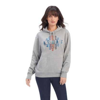 Ariat Women's REAL Gray Arrow Print Hoodie