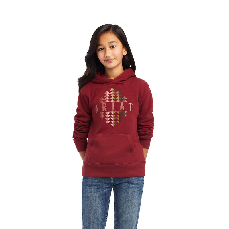 Ariat Girl's REAL Rouge Red Arrow Hoodie