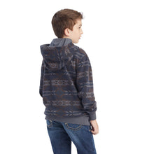Load image into Gallery viewer, Ariat Boy&#39;s Maritime Blue Southwest Hoodie
